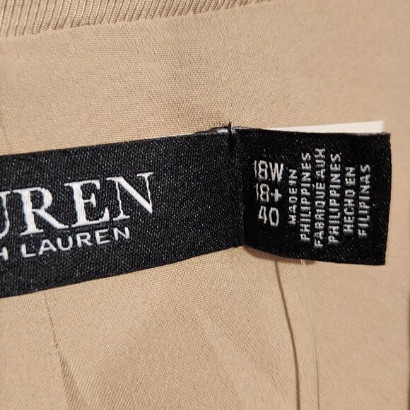 Lauren by Ralph Lauren Black Label Tan Blazer NWT - Picture 4 of 8